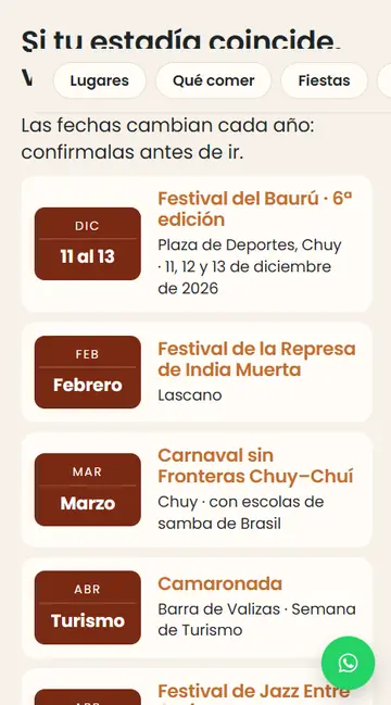 Fiestas de la zona
