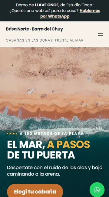 Portada de la demo LLAVE ONCE en el celular