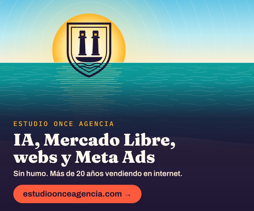 Estudio Once Agencia: IA, Mercado Libre, webs y Meta Ads